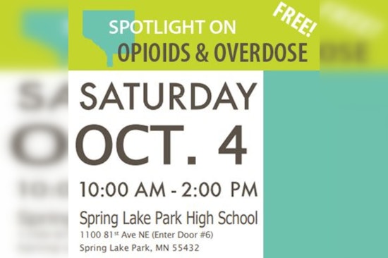 Anoka County to Host Educational Event on Opioid Crisis with Free Naloxone and Overdose Prevention Training