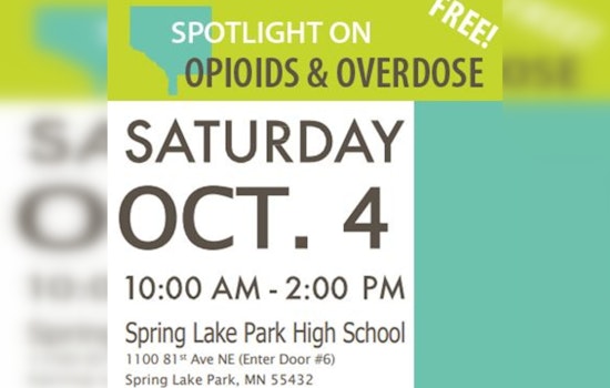 Anoka County to Host Educational Event on Opioid Crisis with Free Naloxone and Overdose Prevention Training