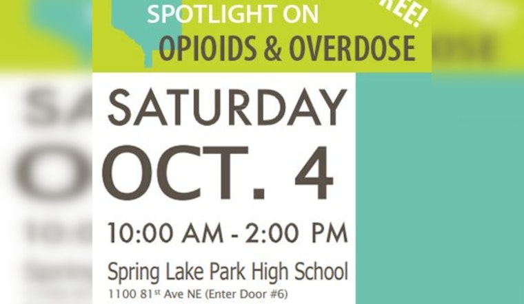 Anoka County to Host Educational Event on Opioid Crisis with Free Naloxone and Overdose Prevention Training