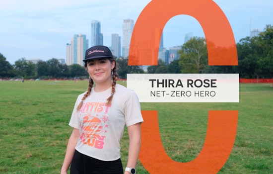 Austin Celebrates Thira Rose as 'Net-Zero Hero' for Her Sustainable Art from Discarded Running Gear