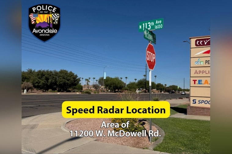 Avondale Police Deploy New Speed Safety Cameras on W. McDowell Road to Deter Speeding
