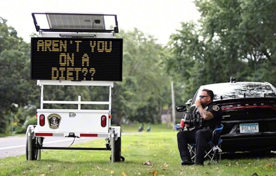Bloomington Police Department Vies for New Speed Sign in "Show Us Your Sign" Contest