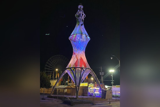 "Bolt Tower" Lights Up Oklahoma City: New 72-Foot Sculpture Celebrates OKC Fair Park's Rich Heritage