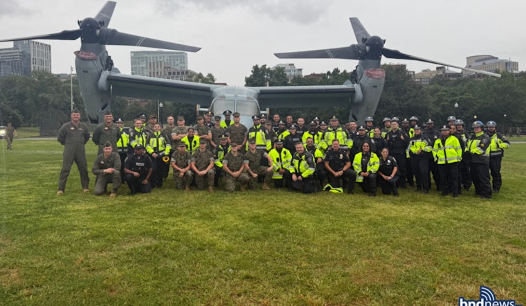 Boston Celebrates Marine Week 2025 with Local Police Support, Commemorating 250 Years of the Marine Corps