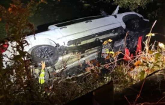 Boston Man and Two Dogs Rescued from Matfield River after Truck Plunges Off East Bridgewater Road