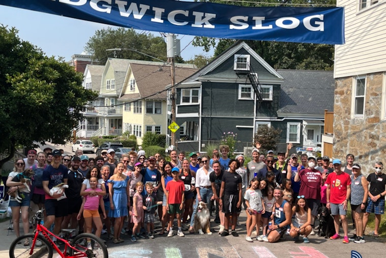 Boston Officers Join Jamaica Plain Residents in Sedgwick Slog to Strengthen Community Bonds