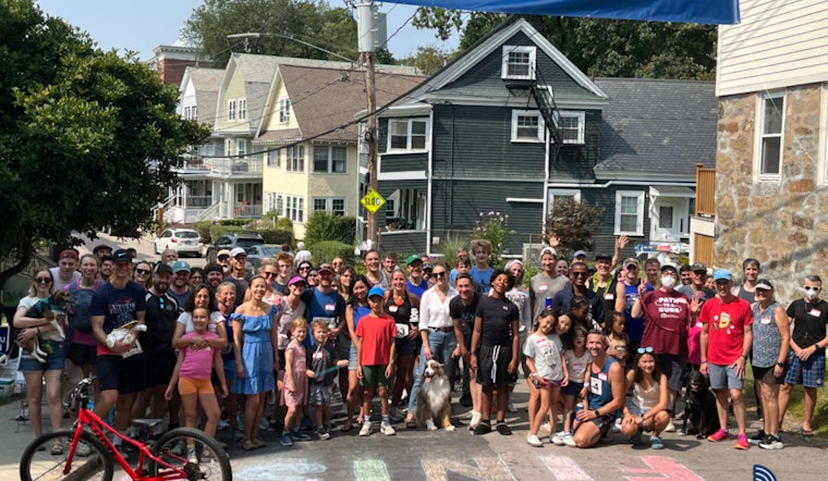 Boston Officers Join Jamaica Plain Residents in Sedgwick Slog to Strengthen Community Bonds