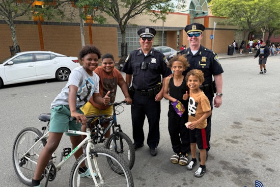 Boston Police Bond with Archdale Village Residents Over Free Ice Cream and Community Conversations