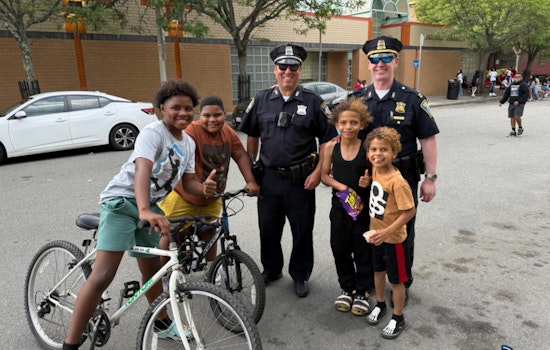 Boston Police Bond with Archdale Village Residents Over Free Ice Cream and Community Conversations