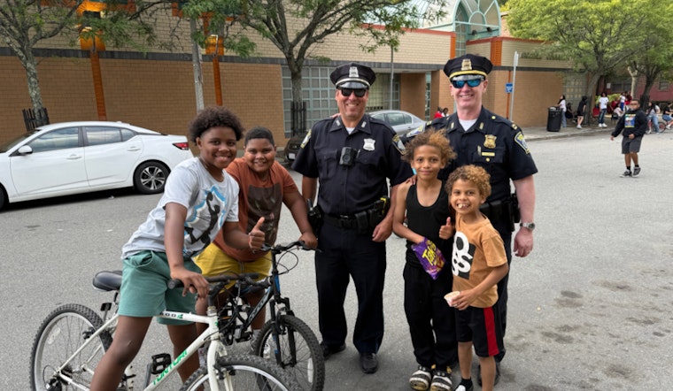 Boston Police Bond with Archdale Village Residents Over Free Ice Cream and Community Conversations