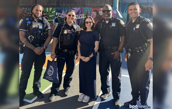 Boston Police Distribute School Supplies to Students in Community Engagement Effort