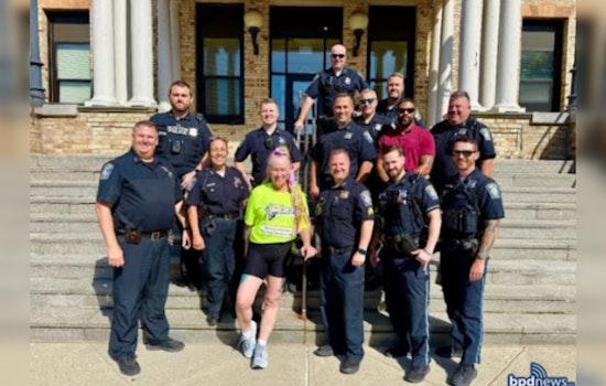 Boston Police Illuminate Path for Radio Host Kennedy Elsy's Walk for Youth Suicide Prevention