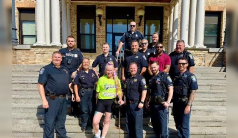 Boston Police Illuminate Path for Radio Host Kennedy Elsy's Walk for Youth Suicide Prevention