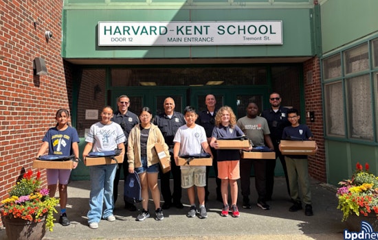 Boston Police Officers Distribute School Supplies and Engage in Community Policing Initiatives As Students Return to School
