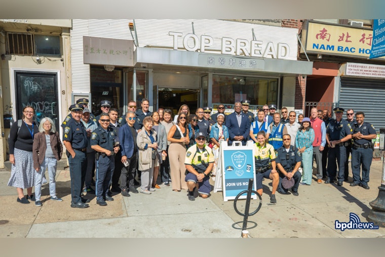 Boston Police Officers Swap Patrols for Pastries in 'Coffee with a Cop' Community Engagement Effort in Chinatown