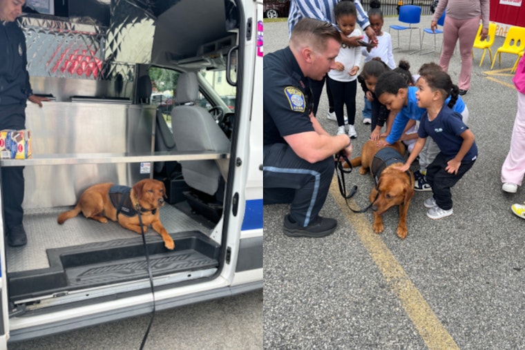 Boston Police Sweeten Community Relations with Ice Cream Truck and Comfort Dog Visit in Roxbury