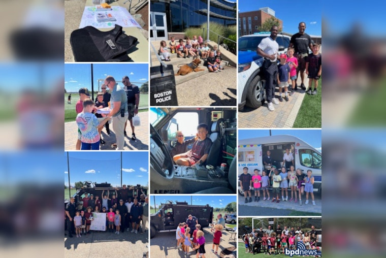 Boston Police Sweeten Youth Engagement with Surprise Summer Camp Visit and Ice Cream Treats