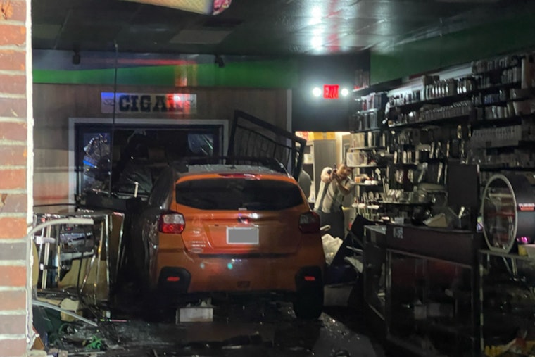 Brockton Smoke Shop Vehicle Crash Injures Employee Amid Day of Unrest, Driver Cited for License Violation
