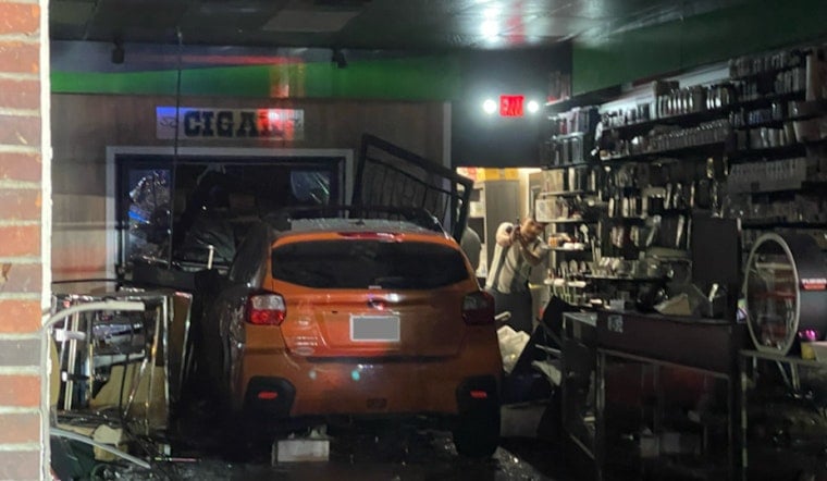 Brockton Smoke Shop Vehicle Crash Injures Employee Amid Day of Unrest, Driver Cited for License Violation
