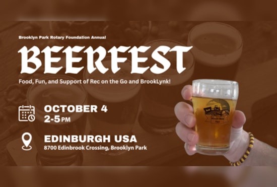 Brooklyn Park Rotary Club Hosts Beerfest at Edinburgh Golf Course to Benefit Local Programs