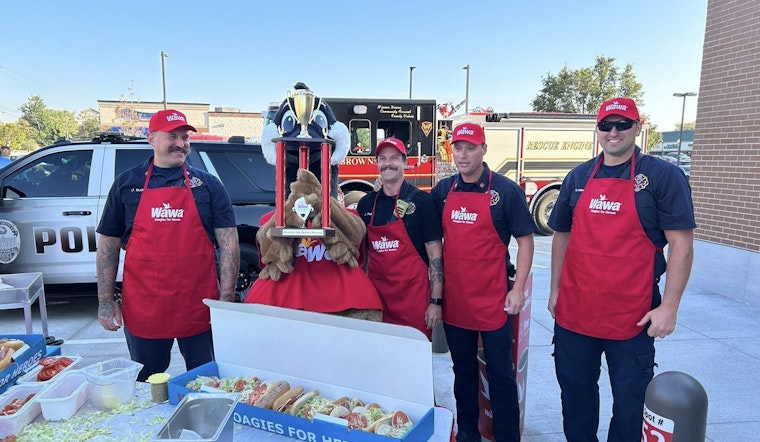 Brownsburg Firefighters Triumph in Hoagie Building Contest at Wawa Grand Opening, Bolster Community Ties