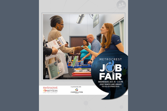 Carrollton Public Library and Metrocrest Services Host Community Job Fair on October 15