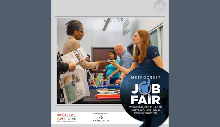 Carrollton Public Library and Metrocrest Services Host Community Job Fair on October 15