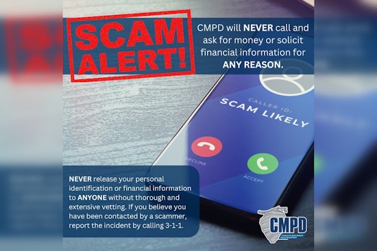 Charlotte-Mecklenburg Police Warn of Increasing Scam Calls Posing as Officers