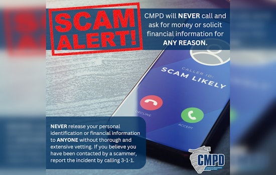 Charlotte-Mecklenburg Police Warn of Increasing Scam Calls Posing as Officers