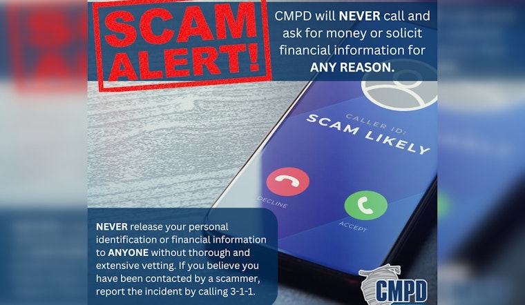 Charlotte-Mecklenburg Police Warn of Increasing Scam Calls Posing as Officers