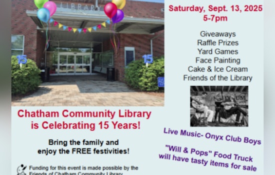 Chatham Community Library Celebrates 15 Years with Family-Friendly Festivities in Pittsboro