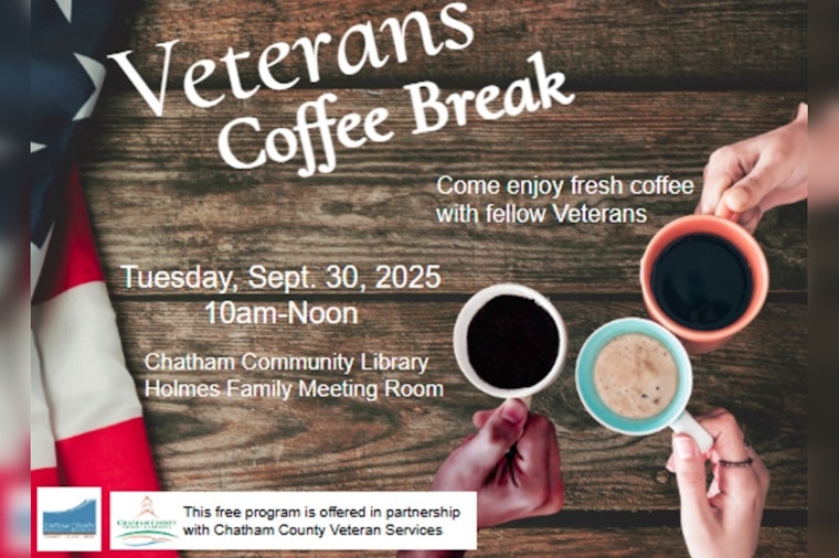 Chatham Community Library Hosts Veterans Coffee Break in Pittsboro to Support Local Veterans with Resources and Camaraderie