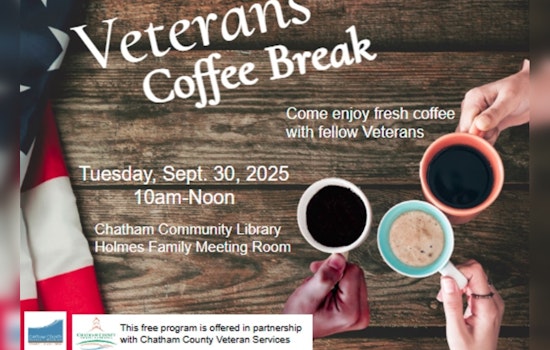 Chatham Community Library Hosts Veterans Coffee Break in Pittsboro to Support Local Veterans with Resources and Camaraderie