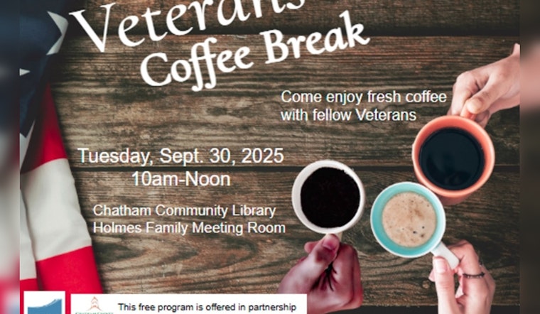 Chatham Community Library Hosts Veterans Coffee Break in Pittsboro to Support Local Veterans with Resources and Camaraderie