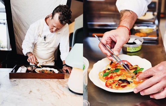 Che Fico Team's Huge Waterfront Spot Via Aurelia Offers $155 Tasting Menus, Tableside Theatrics, & Oracle Park Views