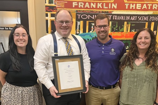 City of Franklin Wins Prestigious GFOA Distinguished Budget Presentation Award for FY 25/26