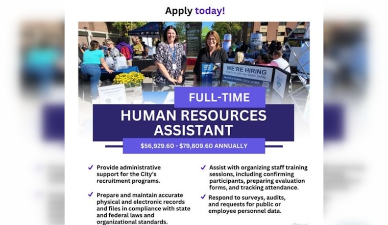 City of Mankato Seeks Full-Time Human Resources Assistant to Strengthen Municipal Workforce