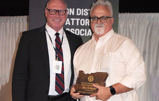 Clackamas County Honors Prosecutor Bill Stewart with Yearly Award for Drug and Property Crime Successes