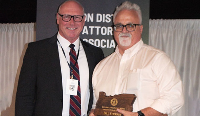 Clackamas County Honors Prosecutor Bill Stewart with Yearly Award for Drug and Property Crime Successes