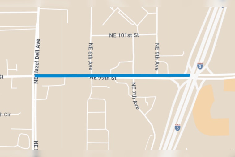 Clark County Launches Nighttime Road Construction for Stormwater Pollution Control on NE 99th Street
