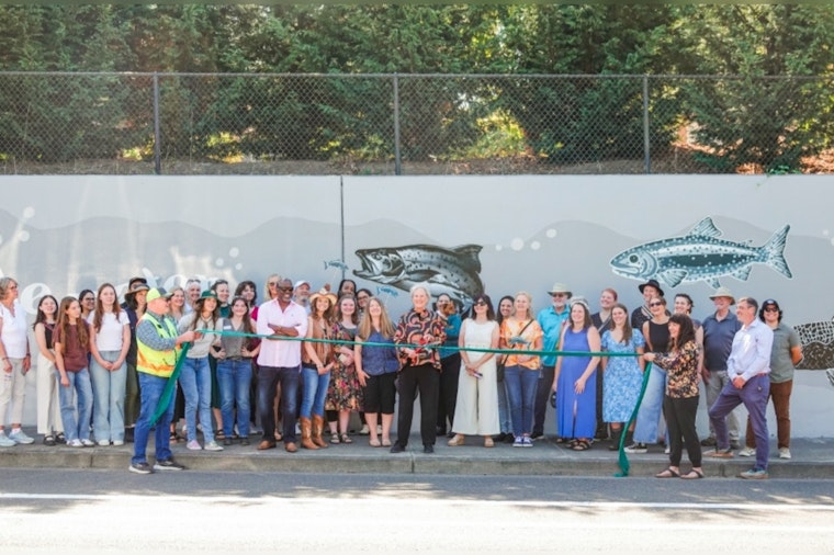 Clark County Transforms Vandalized Wall into Vibrant Environmental Mural with Over 50 Volunteer Artists in Salmon Creek