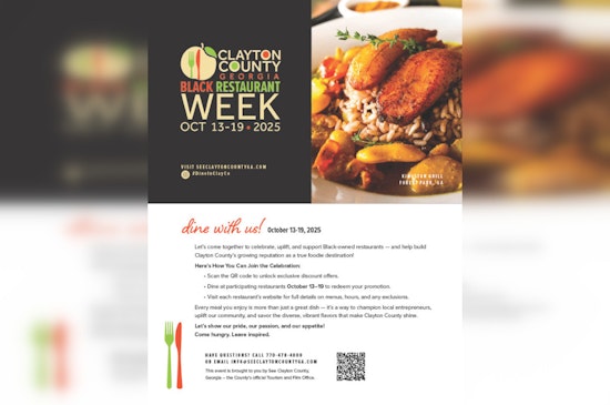 Clayton County Celebrates Black Culinary Excellence with Black Restaurant Week in October 2025