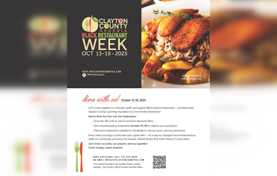 Clayton County Celebrates Black Culinary Excellence with Black Restaurant Week in October 2025