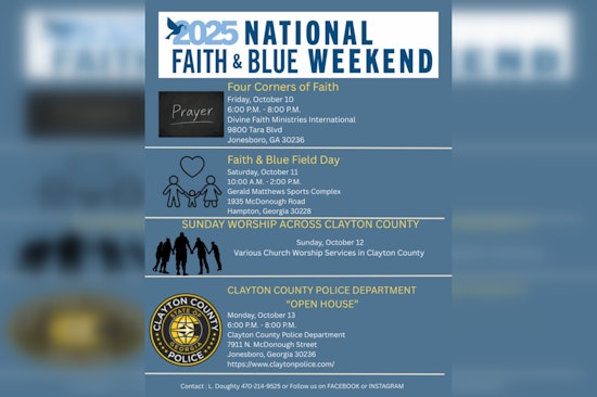 Clayton County Police Department Hosts National Faith & Blue Weekend to Strengthen Community Bonds