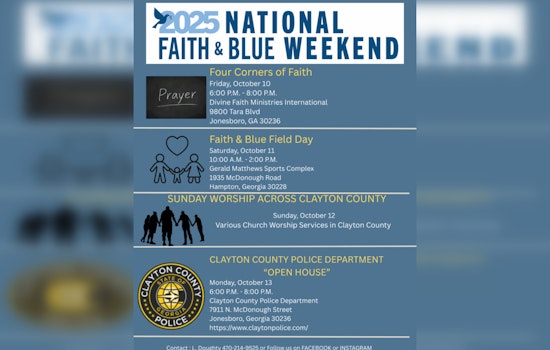 Clayton County Police Department Hosts National Faith & Blue Weekend to Strengthen Community Bonds