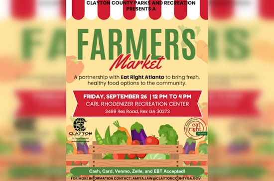 Clayton County to Host Bi-Weekly Farmer's Market at Carl Rhodenizer Recreation Center