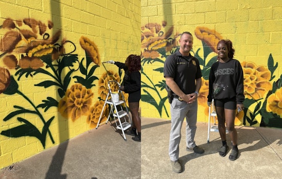 Cleveland Artist Stina Aleah Transforms Vandalized Wall into Inspiring Mural, Police and Community Show Support