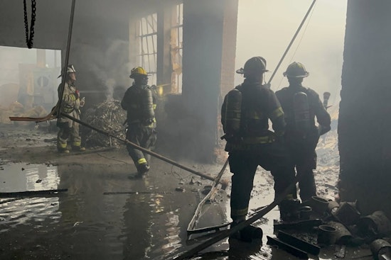 Cleveland Firefighters Quell Intense Industrial Blaze, One Treated for Heat Exhaustion