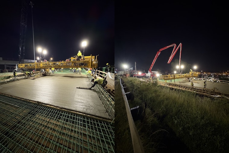 Cleveland's State Route 176 Sees Nighttime Progress with New Concrete Layer, ODOT Shares Bright Outlook for Project