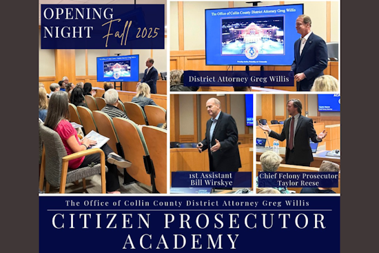 Collin County Launches Citizen Prosecutor Academy to Educate Residents on Judicial Process